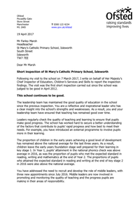 OfSTED March 2017